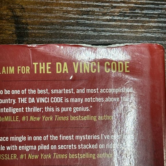 The Da Vinci Code : A Novel by Dan Brown Robert Langdon Best (2003, Hardcover) - Picture 5 of 5
